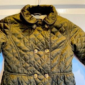 Girls Gap double breasted jacket with shearling interior